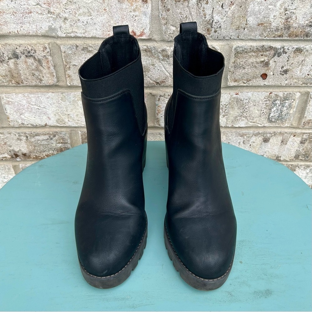 Crown Vintage Black Ankle Booties